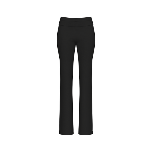 Black Taylor Foldover Pants